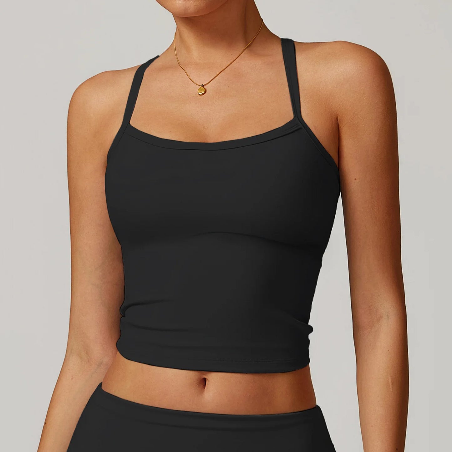 Cross Back Shockproof Yoga Top