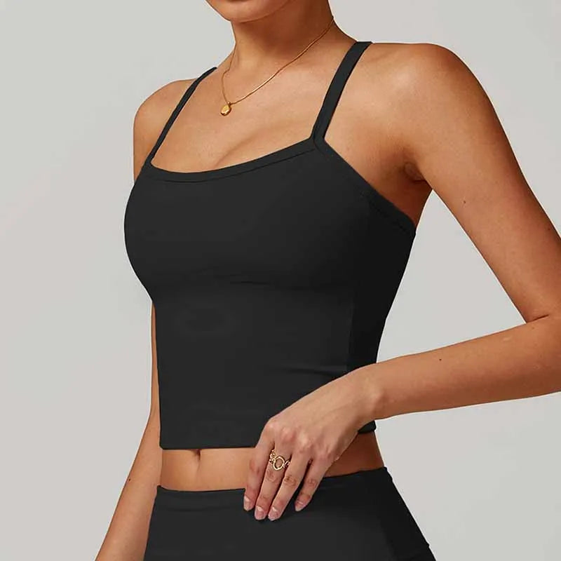 Cross Back Shockproof Yoga Top
