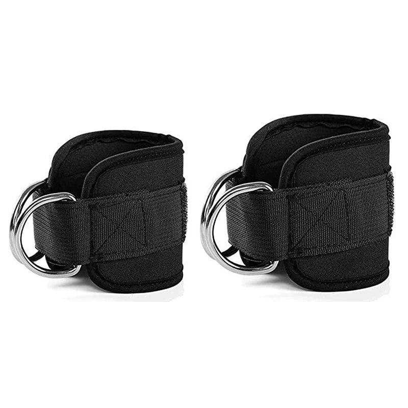 2PCS Ankle Straps D-Ring Cable Cuffs