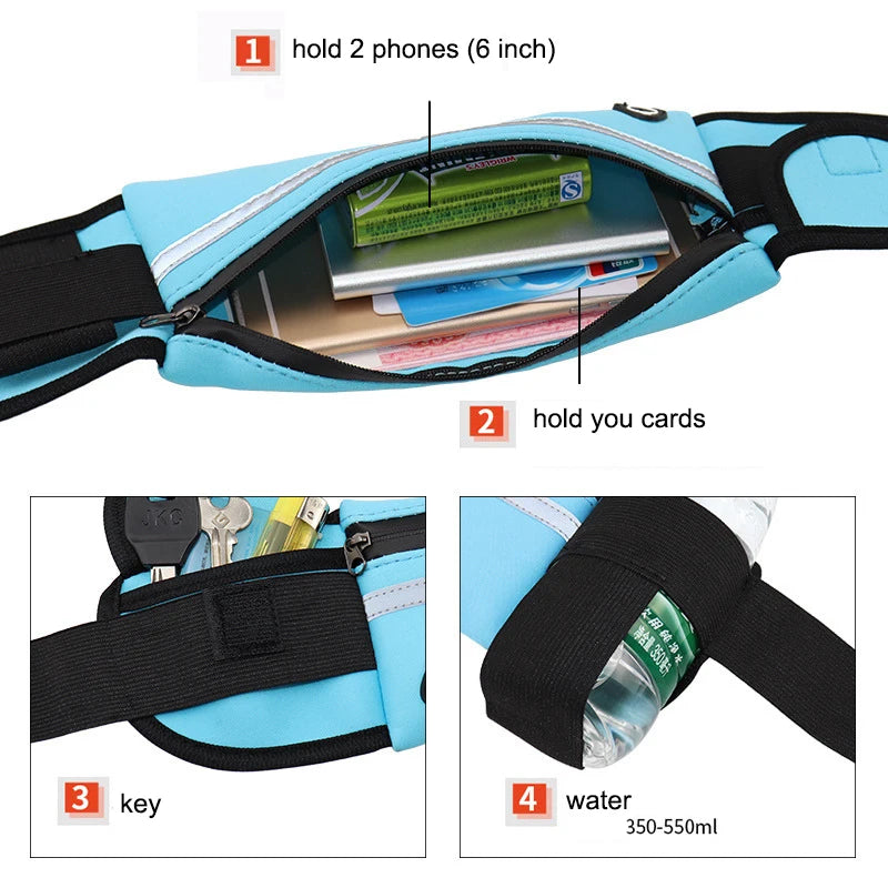 Unisex Running Waist Bag Sports Belt