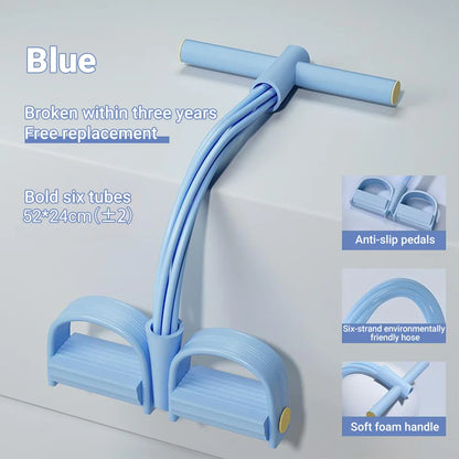 6-Tube Resistance Band Pedal Puller