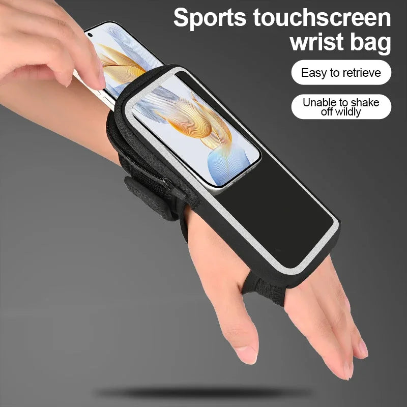 Touchscreen Running Armband – Breathable Wrist Bag