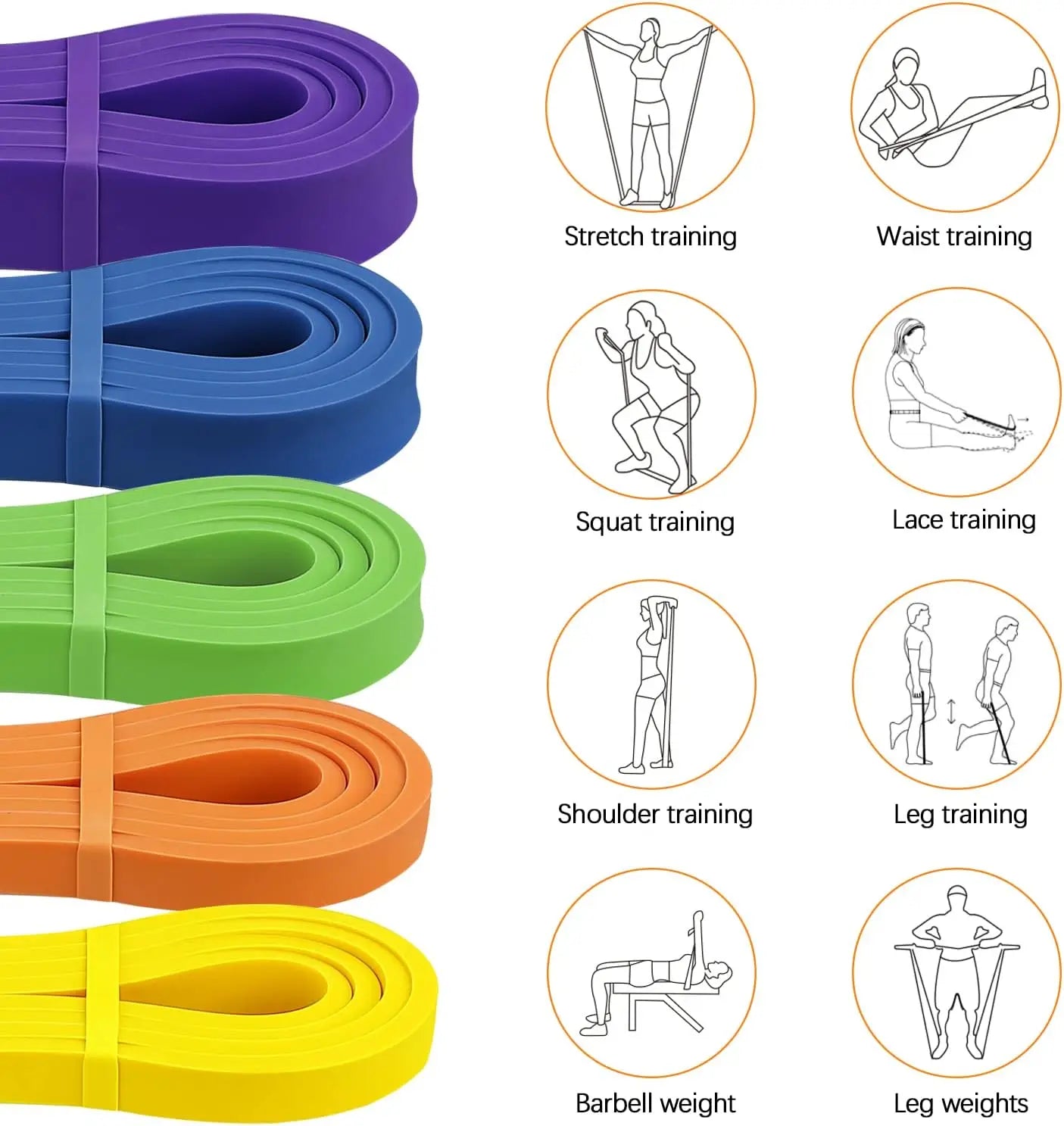 5 Resistance Bands Set