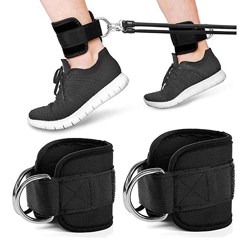 2PCS Ankle Straps D-Ring Cable Cuffs