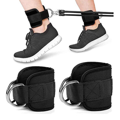 2PCS Ankle Straps D-Ring Cable Cuffs