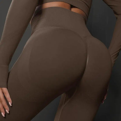 Seamless High-Waist Push-Up Leggings
