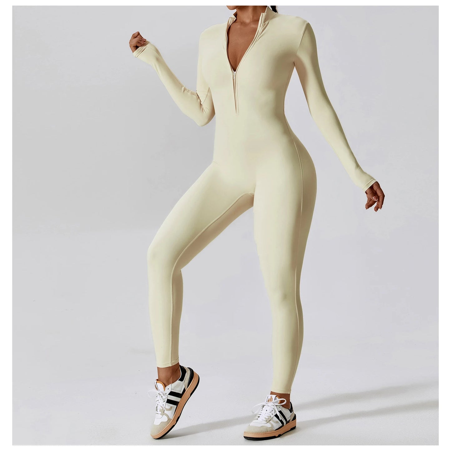 One-Piece Long Sleeve Jumpsuit
