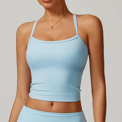 Cross Back Shockproof Yoga Top