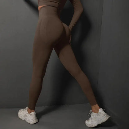Seamless High-Waist Push-Up Leggings