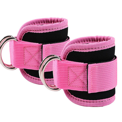 2PCS Ankle Straps D-Ring Cable Cuffs