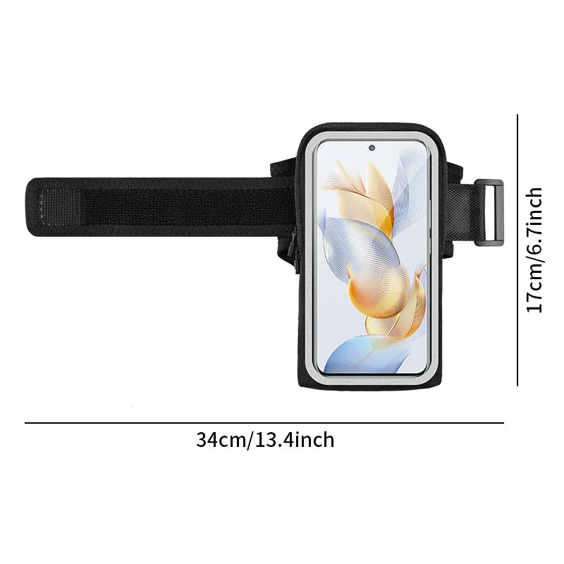 Touchscreen Running Armband – Breathable Wrist Bag