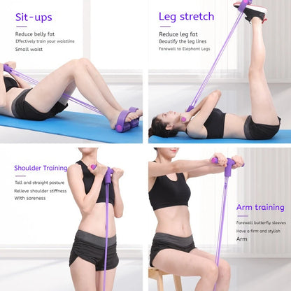 6-Tube Resistance Band Pedal Puller