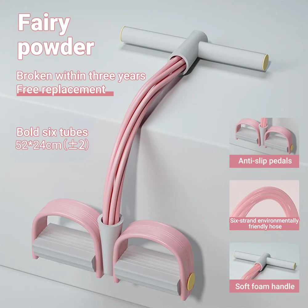 6-Tube Resistance Band Pedal Puller