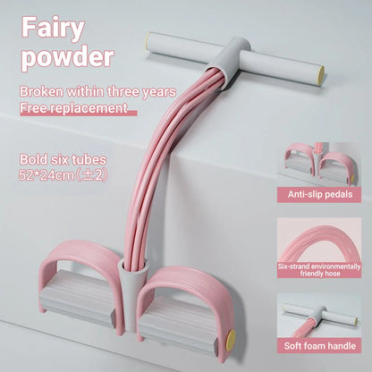 6-Tube Resistance Band Pedal Puller