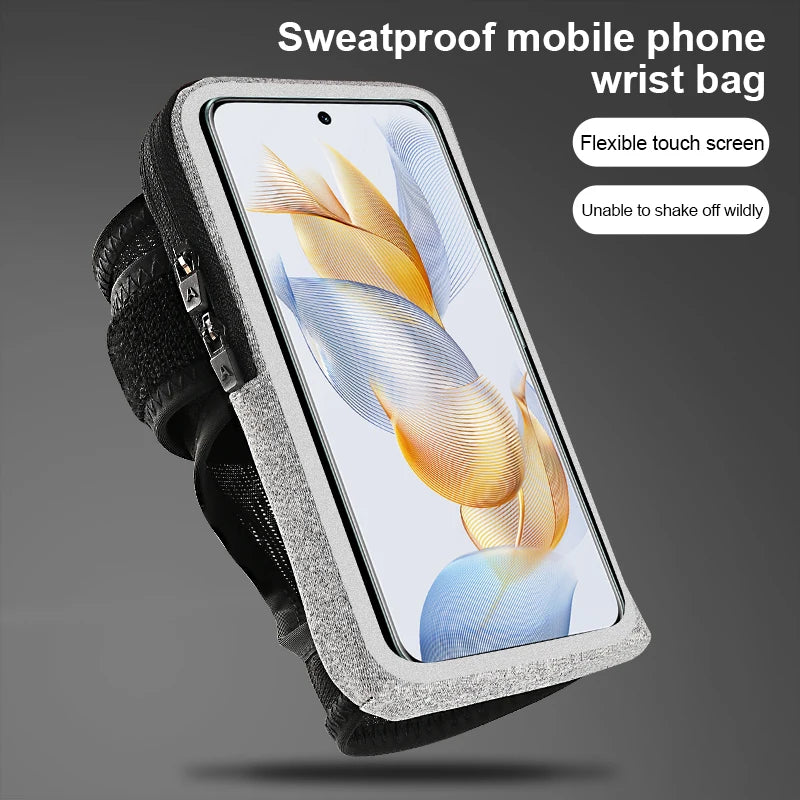 Touchscreen Running Armband – Breathable Wrist Bag