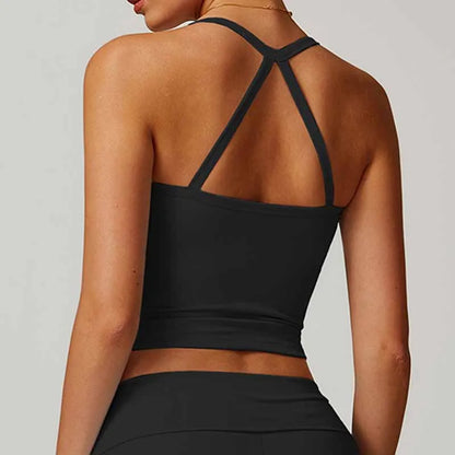 Cross Back Shockproof Yoga Top